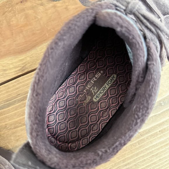 Skechers Women's Bikers-Lineage-Moc-Toe Lace-up Chukka Boot Brown Sz 9 Suede - Picture 7 of 8